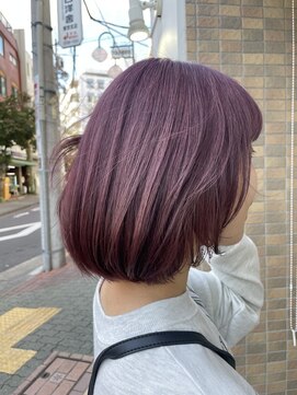 Ash 浦安店【3月16日オープン（予定）】 pink purple × ボブ