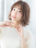 ドクターズサロン LAB 小山店&nbsp;大人かわいいミルクティーベージュボブパーマt小山20代30代