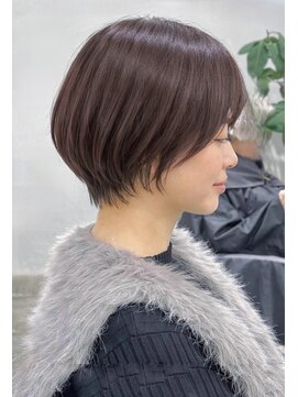 ヘア アンド スパ エジェリ プリム(hair&spa egerie prime) 丸みショートボブ