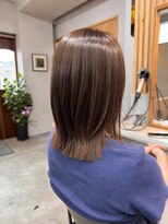 コロレ(COLORE) 縮毛矯正ふんわり馴染むレイヤースタイル|アイロン・オイルなし