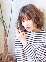 ヘアサロン シロップ(Hair Salon Syrup) 『シースルーバングのゆるふわボブ』x『スモーキーアッシュ』