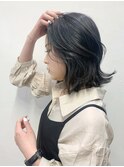 〈藤間〉韓国くびれヘアダークグレージュ