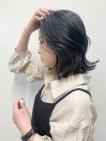 〈藤間〉韓国くびれヘアダークグレージュ