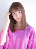 柔らかストレート透明感ブラウン