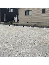 住宅街なのに広い駐車場完備♪