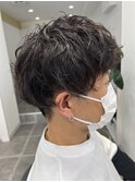 パーマ×刈り上げ