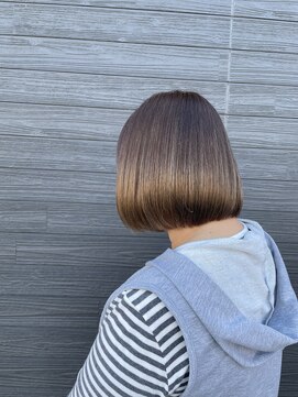 琉月 枝松店 天使の艶カラー×ボブ