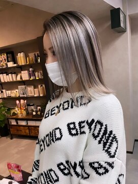 サニー 渋谷(SUNNY) バレイヤージュ、ココアベージュ、ハイライト、グレージュカラー