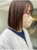 ラインボブ・ストレートボブ・ショコラブラウン