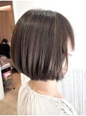 白髪ぼかしハイライト/チョコレートブラウン