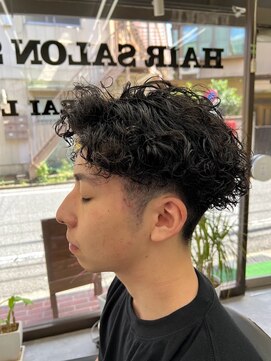 ヘアーサロンサトウ メンズスパイラルスタイル #平井#理容室#バーバー#メンズ