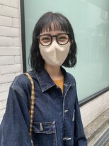 ヘアーアンドファッションシオミエイチ (hair＆fashion shiomi H) オン眉ボブパーマ