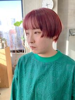 テトヘアー(teto hair)&nbsp;丸みショート、マッシュショート、ピンクパープル、ブリーチ