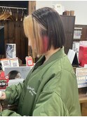 切りっぱなしボブ × 2カラーインナー  【横須賀中央 Really】