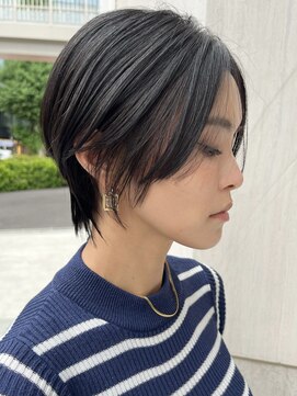 ウィルゴ(VIRGO) 40代50代60代大人小顔ひし形ハンサムショート/白髪ぼかし