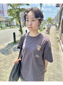 【亀井大旗】ショートパーマボブパーマ20代30代40代前髪あり