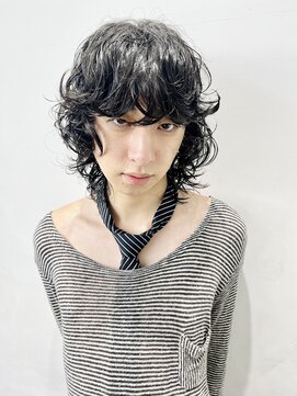 レコ 渋谷(LECO) 黒髪パーマ