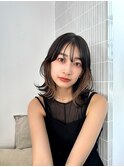【La fith】外ハネミディ×インナーカラー