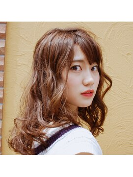 アーヴィル フォーヘア(ARVIRE for Hair) オレンジベージュ大人可愛い美人ふんわりウェーブ1