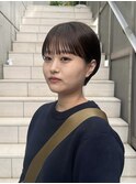 ぱっつん前髪マッシュショートショートボブ丸みショート