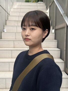 ニコ トウキョウ(nico TOKYO) ぱっつん前髪マッシュショートショートボブ丸みショート