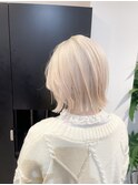 ボブルフ/ネビージュ/小顔/ワンレン/スモーキーアッシュ[渋谷駅]