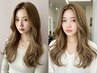 【美髪フルケア】カット+イルミナカラー+バイカルテトリートメント￥16100