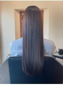 ロング艶髪/髪質酸性/縮毛矯正