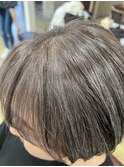 白髪ぼかしカラーグレージュ