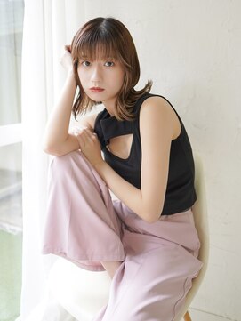 ラフィス ヘアー メリー 桂川店(La fith hair merry) 【La fith】外ハネボブ×インナーカラー