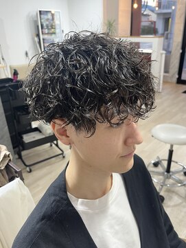 エメヘアデザイン ルイス(Aimer Hair Design Lewis) ツイストスパイラルパーマ/メンズパーマ/弘前市