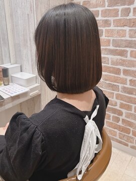 コーエン(cowen) 大人かわいい☆丸みを残した前上がりボブ♪縮毛矯正