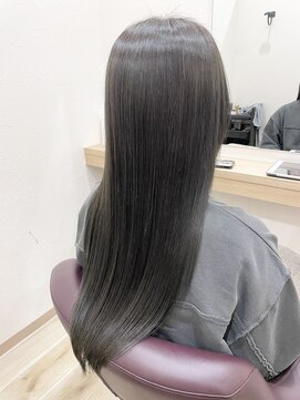 リトルストーン(little stone) ロング/オリーブグレー/グレージュ/髪質改善ヘアカラーエステ