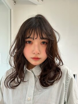 ロンド パルティール 大宮(Lond partir) イメチェン外ハネボブ美髪ワイドバングミディアムレイヤーカット