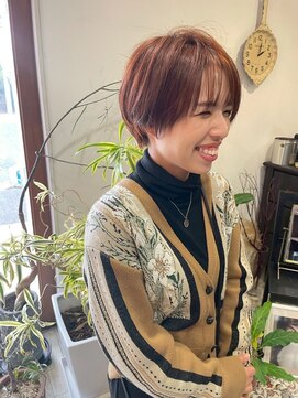 マイ ヘア デザイン 岡崎(MY hair design) 細めハイライトハンサムショート＊30代40代透明感立体感