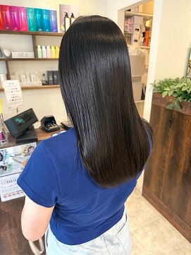 オーバルヘアー(OVAL hair) 絹髪/髪質改善カラー/艶髪ストレート/美髪/ダークグレージュ