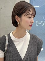 ニコ トウキョウ(nico TOKYO)&nbsp;20代30代ショートボブ前髪ありボブミニボブ顔周りレイヤーカット