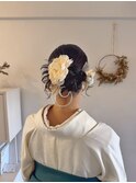 袴着付けカチモリヘアアレンジ