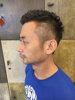 ヘアーアイスカルテット(HAIR ICI QUARTET)&nbsp;【メンズスタイル × パーマ × ベリーショート)