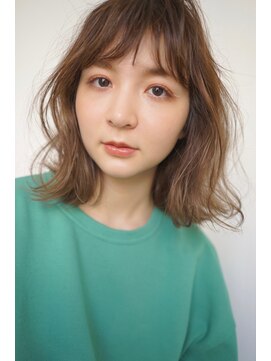 パール(PearL) 《PearL》抜け感ニュアンスミディアムパーマ