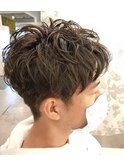 メンズワンカールパーマ☆理想のスタイリング♪栗脇おすすめ