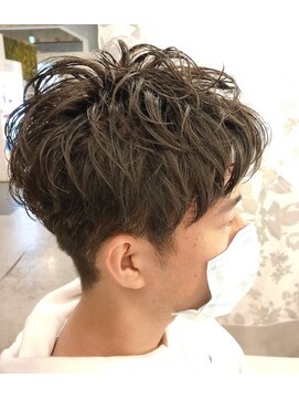 パシフィックダズールバトン(Pacific Dazzle baton) メンズワンカールパーマ☆理想のスタイリング♪栗脇おすすめ