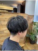 ツーブロなしマッシュ
