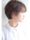 大人可愛いカジュアルハンサムショート