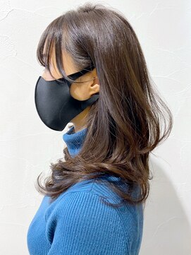 アイティーバイアルバム 松戸店(IT by ALBUM) レイヤーロング_カーキグレージュマッシュショート_ba317661