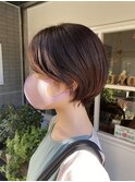 首元スッキリ☆丸みショート