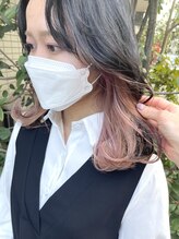 アンドティ ヘア 東久留米店(&.T HAIR) インナーカラー/ピンク/韓国