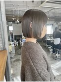 【keen×田中】ミニボブ×オリーブグレージュ