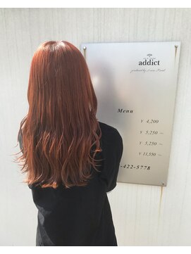 ヘアーメイク アディクト(HAIR MAKE addict) ハイトーンオレンジ☆