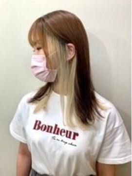 ヒート バイ アンカットラウンジ 渋谷(HEAT by UNCUT&LOUNGE) ダブルカラー/インナーカラー/ケアブリーチ/ハイライト［渋谷］